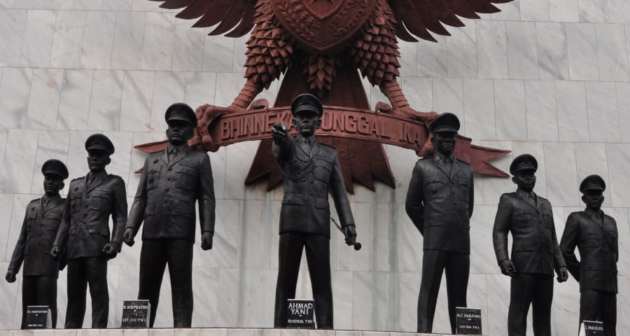 Patung Jenderal jenderal yang menjadi korban peristiwa g30s/pki