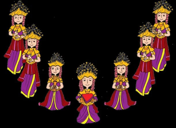 Pola lantai tari gending sriwijaya